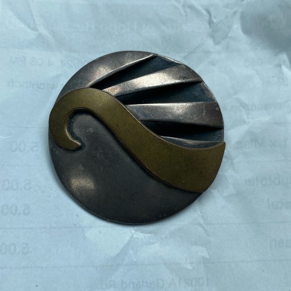 Vintage Mexican Sterling Silver Modernist Rare